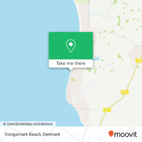 Kongsmark Beach map