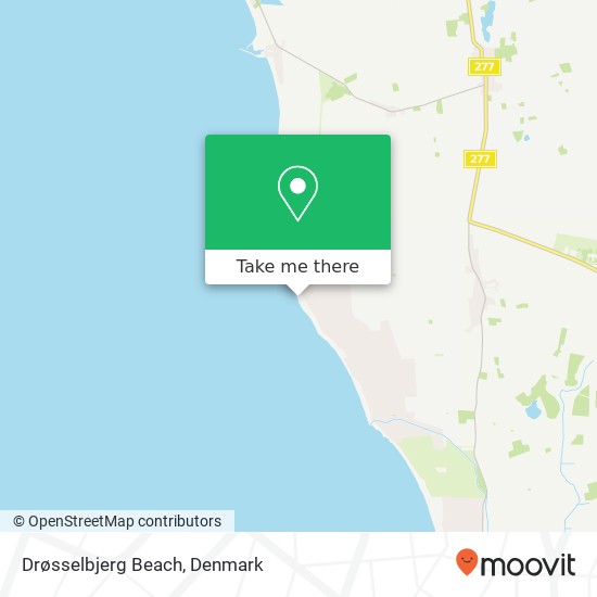 Drøsselbjerg Beach map