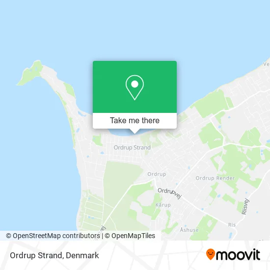 Ordrup Strand map