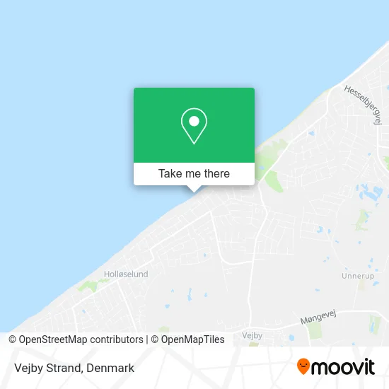 Vejby Strand map