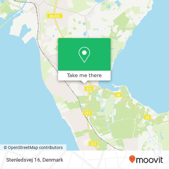 Stenledsvej 16 map