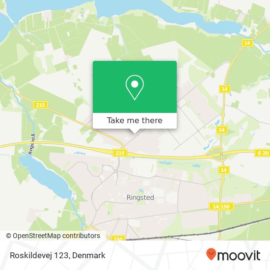 Roskildevej 123 map