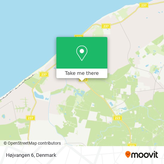 Højvangen 6 map