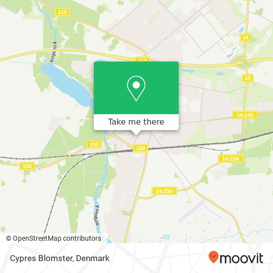 Cypres Blomster map