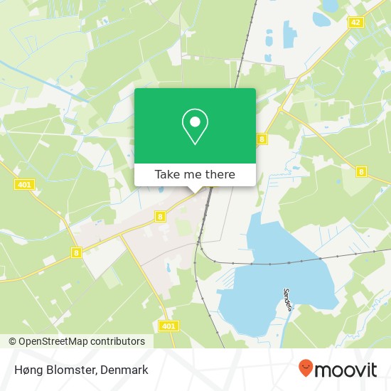 Høng Blomster map