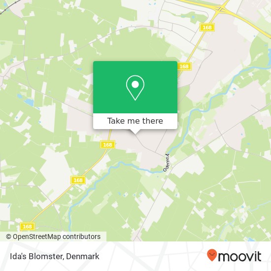 Ida's Blomster map