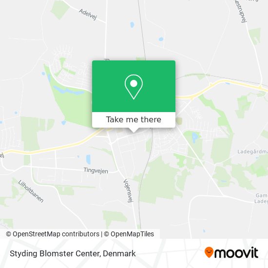 Styding Blomster Center map