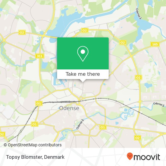 Topsy Blomster map