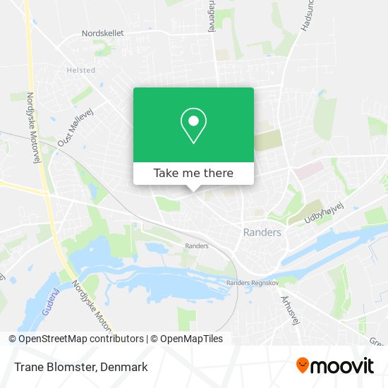 Trane Blomster map