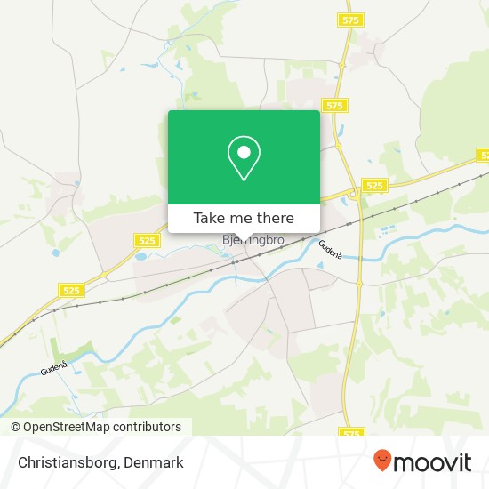 Christiansborg map