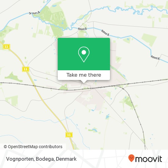 Vognporten, Bodega map