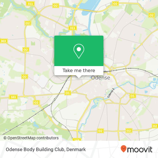Odense Body Building Club map