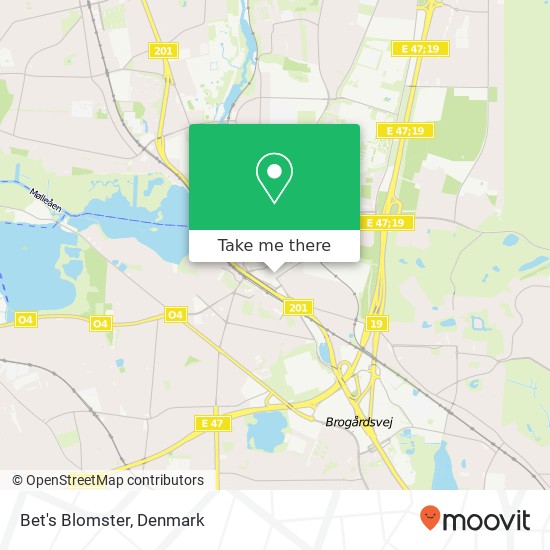 Bet's Blomster map