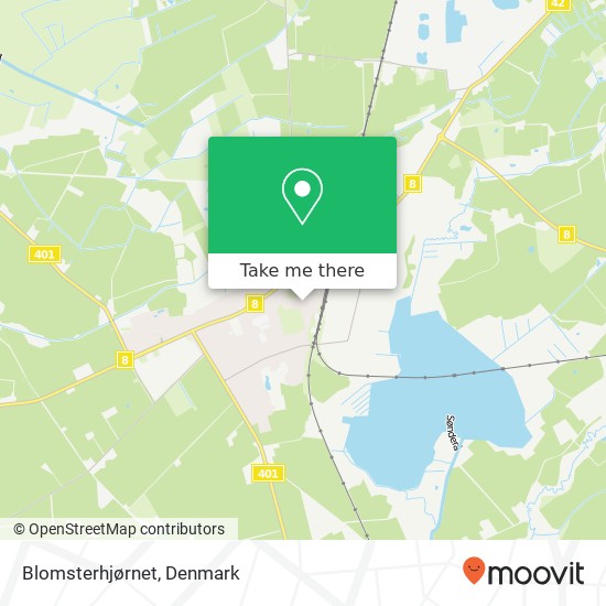 Blomsterhjørnet map