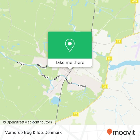 Vamdrup Bog & Idé map