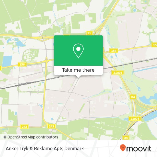 Anker Tryk & Reklame ApS map