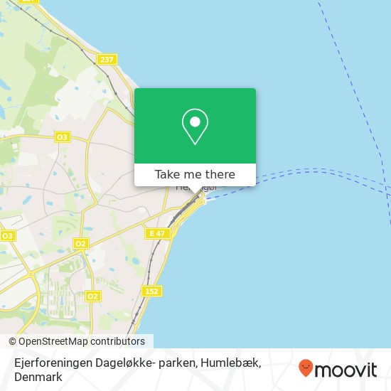 Ejerforeningen Dageløkke- parken, Humlebæk map