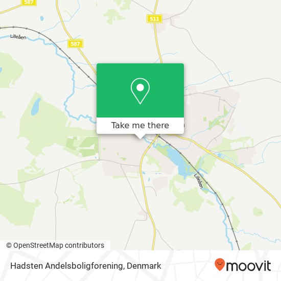 Hadsten Andelsboligforening map