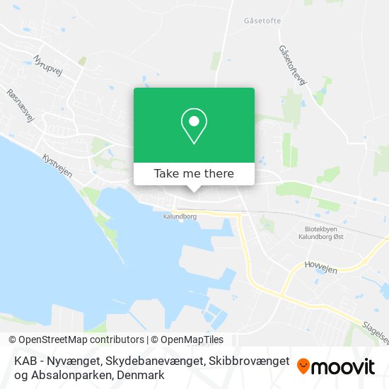 KAB - Nyvænget, Skydebanevænget, Skibbrovænget og Absalonparken map
