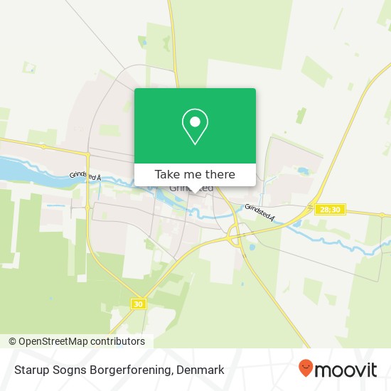 Starup Sogns Borgerforening map