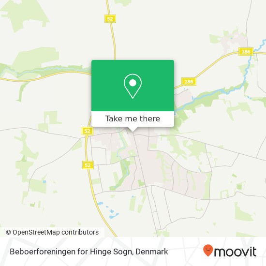 Beboerforeningen for Hinge Sogn map