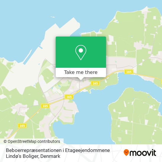 Beboerrepræsentationen i Etageejendommene Lindø's Boliger map