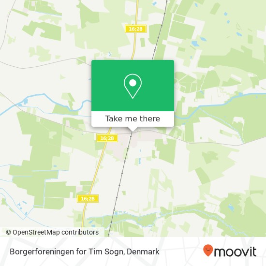 Borgerforeningen for Tim Sogn map