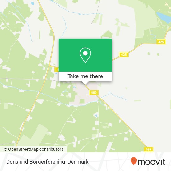 Donslund Borgerforening map