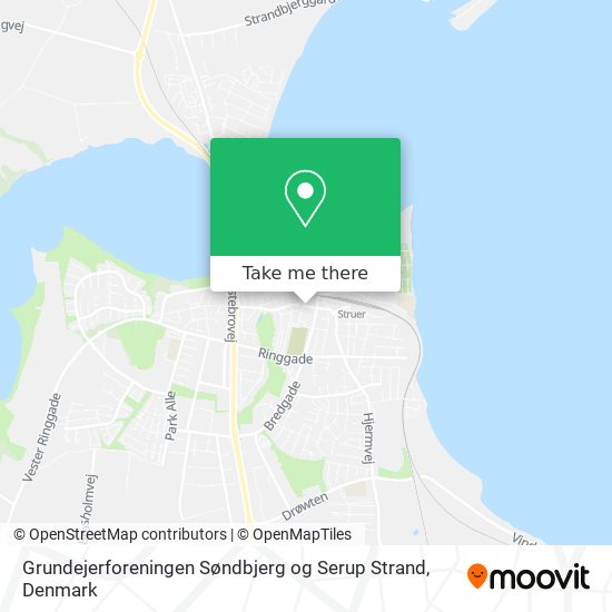 Grundejerforeningen Søndbjerg og Serup Strand map