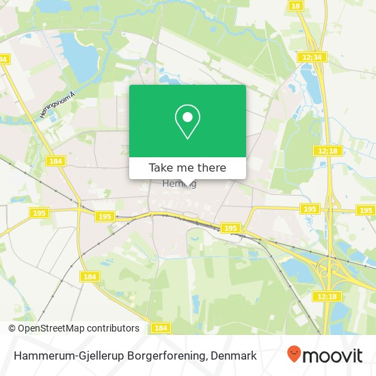 Hammerum-Gjellerup Borgerforening map