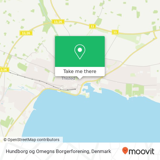 Hundborg og Omegns Borgerforening map