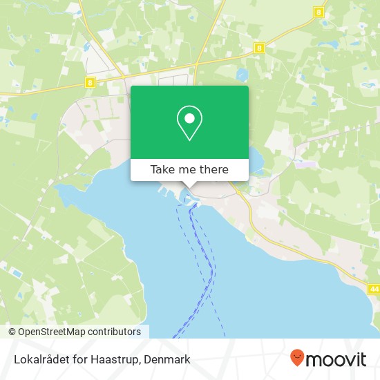 Lokalrådet for Haastrup map