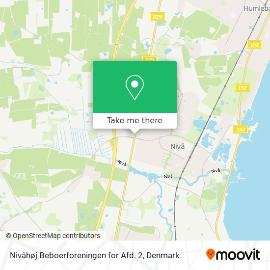 Nivåhøj Beboerforeningen for Afd. 2 map