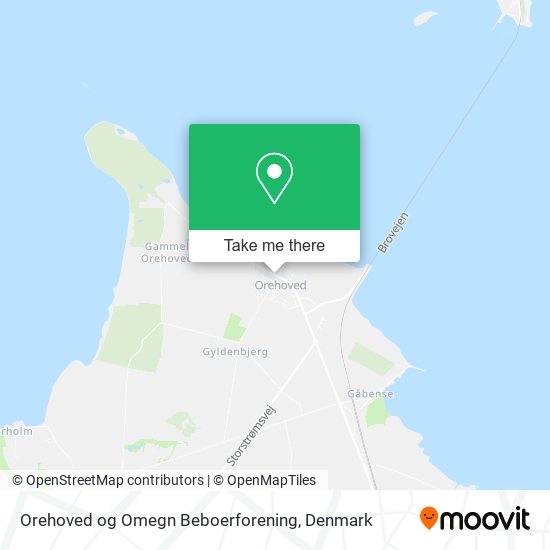 Orehoved og Omegn Beboerforening map