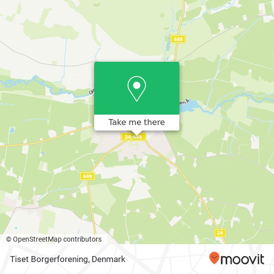 Tiset Borgerforening map