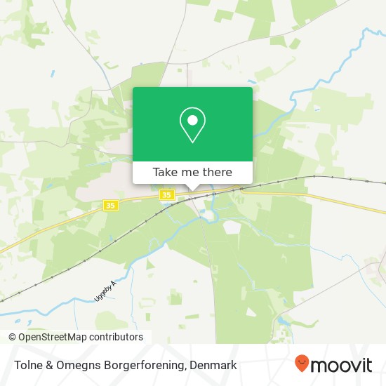 Tolne & Omegns Borgerforening map