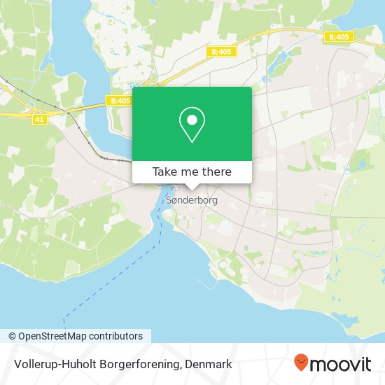 Vollerup-Huholt Borgerforening map