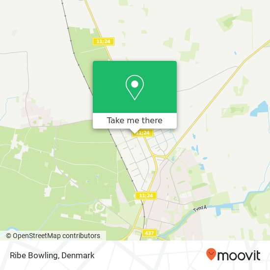 Ribe Bowling map