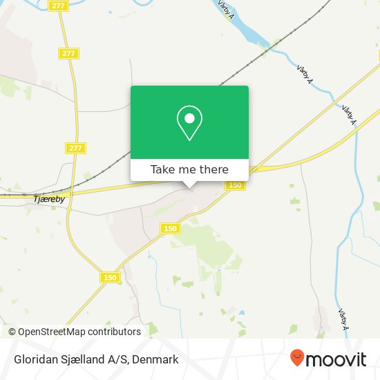 Gloridan Sjælland A/S map