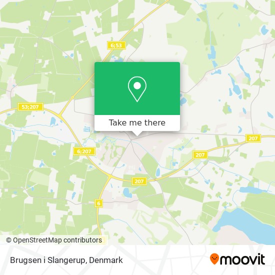 Brugsen i Slangerup map