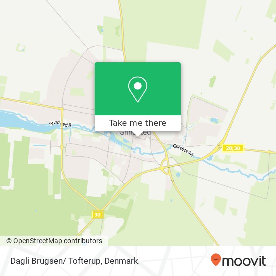 Dagli Brugsen/ Tofterup map