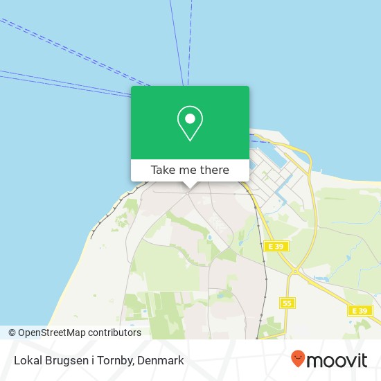Lokal Brugsen i Tornby map