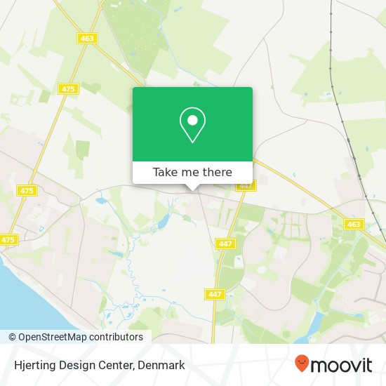 Hjerting Design Center map