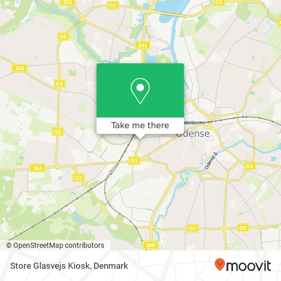 Store Glasvejs Kiosk map