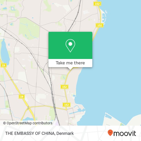 THE EMBASSY OF CHINA map