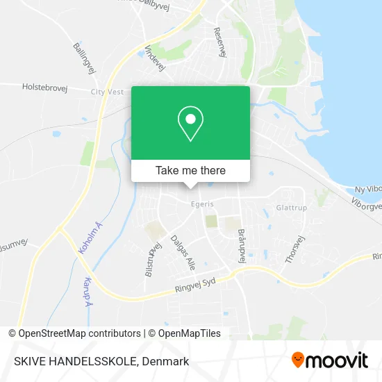 SKIVE HANDELSSKOLE map