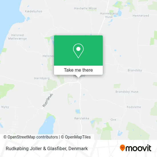 Rudkøbing Joller & Glasfiber map