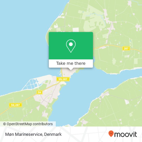 Møn Marineservice map