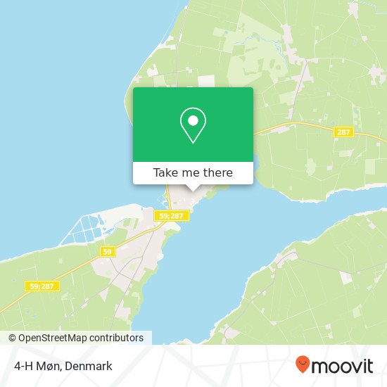 4-H Møn map