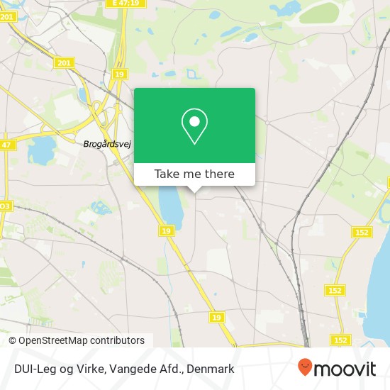 DUI-Leg og Virke, Vangede Afd. map